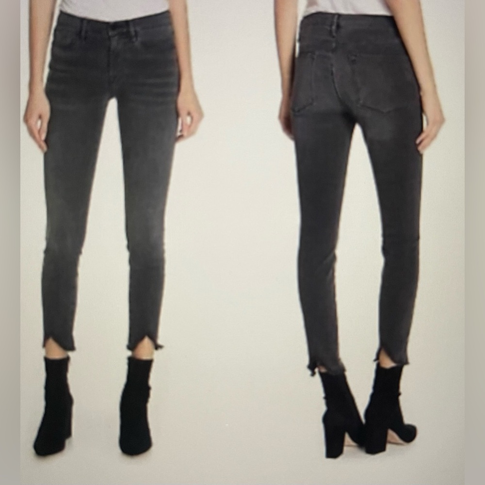 Frame Le Skinny de Jeanne Crop Gray size 24